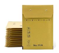 Lot de 5 enveloppes matelassées, enveloppes à bulles, enveloppes rembourrées en papier kraft avec fermeture autocollante, sacs d'expédition de vêtements, enveloppes matelassées Kraft - SIDI (100 x 165