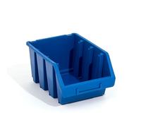 Lot de 5 Ergo Boîte de tri compartiments caisses de rangement empilables Bleu Taille 3 170 x 240 x 126 mm Roulement Boîte
