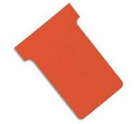 Lot de 5 Etuis de 100 fiches T NOBO en carton 170 g/m2 indice 2 orange G