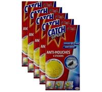 Lot de 5 Etuis de 6 Stickers Anti-Mouches Décoratifs jaunes sans odeur