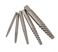 Lot de 5 extracteurs de vis pour enlever les boulons cassés dénudés, les vis, les raccords, les forets en cobalt, boîte de rangement en métal pour une utilisation en atelier