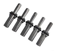 Lot de 5 fendeurs de pierre en acier au chrome vanadium de 18 mm de diamètre pour fendre le granit, le marbre, le béton, le basalte et le calcaire gris