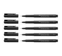 Lot de 5 Feutres encre de chine PITT artist pen Pointe SuperFine 0 3 mm Noir