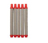Lot de 5 filtres à peinture sans air en maille pour pistolets Wagner en acier inoxydable 304, 103 mm x 10,5 mm, filtre rouge