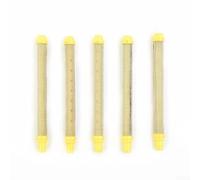 Lot de 5 filtres de pulvérisation sans air en maille - 100 filtres de rechange en acier inoxydable 304 pour outils Wagner et Aftermarket - 103 mm x 10,5 mm - Jaune