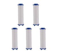 Lot de 5 filtres pour douchette SAVEWATER POWER VENTEO Filtre remplaçable Pour pommeau de douche Système de filtration des particules Economise et filtre l'eau Régulateur de puissance grâce à l'interr