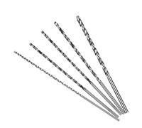 Lot de 5 forets longs, 150 mm de long, forets à bois en acier rapide, 2 mm, 3 mm, 3,5 mm, 4 mm, 5 mm, dureté, foret à bois en spirale, tige droite pour outil de forage, bois, métal