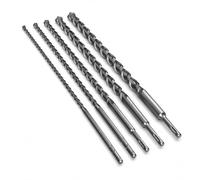 Lot de 5 forets SDS Plus 600 mm pour perceuse perforatrice - Diamètres 10, 12, 16, 20, 24 mm pour béton, pierre et béton - Haute résistance et durabilité