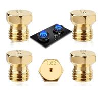 Lot de 5 Gicleur Gaz Butane,Bouteille Gicleur Brûleur 0,5/0,7/0,87/1,02 | Injecteur de Gaz Bouteille Kit de Conversion ,Butane pour Buses et Injecteurs pour Bruleur Gaziniere
