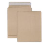 lot de 5 - - Grande enveloppe à soufflet - pochette MARRON à soufflet 260 X 330 + 30 mm papier kraft marron 120g Fermeture bande adhésive autocollante sac grande capacité fond pincé ref UGENS02M