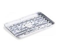 Cook’in Garden - Lot 5 Plats en Aluminium, Dimensions 34 × 24 cm, Résistants à la Chaleur, Cuisson Rapide et Homogène, Idéal pour Barbecue et Plancha