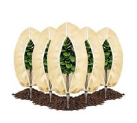 Lot de 5 Housse de Protection hivernale pour Plantes en Pot | Housse de protection contre le gel pour arbres fruitiers de jardin lavable réutilisable housse protection plante