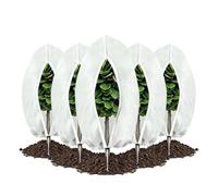 Lot de 5 Housse de Protection hivernale pour Plantes en Pot | Housse de protection contre le gel pour arbres fruitiers de jardin lavable réutilisable housse protection plante