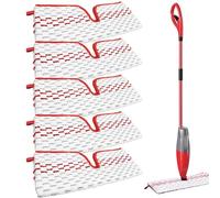 Lot de 5 housses de rechange pour balai à franges Vileda 1 à 2 Spraymax, housse pour balai à franges Vileda avec fonction pulvérisateur, lavable, pour tous les sols durs (2)