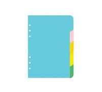 Lot De 5 Intercalaires De Recharges A5 Pour Classeurs À 6 Anneaux, Matériau Pp Durable, Personnalisables.