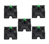 Lot de 5 interrupteurs à bouton-poussoir 10 A 415 V ZB2-BE101C BE102C sans interrupteur, pour panneau de commande électrique industriel, équipement de sécurité, circuit de sécurité (ZB2-BE101C)