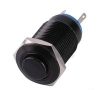 Lot de 5 interrupteurs à bouton-poussoir momentané en métal étanche IP66 IK09 Courant 3 A 12 V 24 V Réinitialisation automatique avec contacts argentés pour une utilisation industrielle et marine
