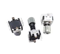 Lot de 5 interrupteurs à ressort télescopiques rotatifs à 360 degrés, autobloquants, encodeur EC11-30, potentiomètre à 15 impulsions