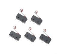 Lot de 5 interrupteurs de limitation de porte - 5 A - 250 V - Auto-réinitialisant - 3 broches - Compact - 20 x 10 x 6 mm - Noir - Pour ordinateur, périphérique, automobile, électronique, appareils