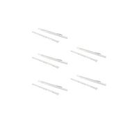 Lot de 5 jeux de coulisses a roulettes pour tiroir T30, drop lock, longueur 250mm, coulisse a sortie partielle, Acier, Blanc
