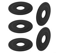 Lot de 5 joints en caoutchouc pour valve de chasse d'eau Siamp 45 et Storm 33 A - Compatible avec 45 - Noir - Diamètre : 7,1 cm