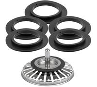 Lot de 5 Joints Universels pour Bonde Évier,Accessoires de Bouchon Évier,Joint de Remplacement pour Évier et