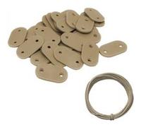 Lot de 5 kits de fixation pour brise vue, canisse anti-UV - Beige - Linxor beige G