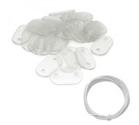 Lot de 5 kits de fixation pour brise vue, canisse anti-UV - Transparent - Linxor
