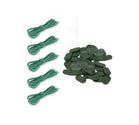 Lot de 5 kits de fixation pour brise vue, canisse anti-UV - Vert