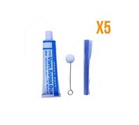 Lot de 5 kits de réparation 30 ml avec applicateur pour liner de piscine