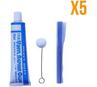 Lot de 5 kits de réparation 30 ml avec applicateur pour liner de piscine - Linxor