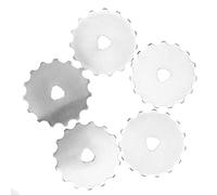 Lot De 5 Lames De Rechange 45mm Pour Cutter Rotatif, Lames Rotatives Lames De Remplacement Pour Papier Perforant, Non Tissé, Cutter Rotatif Lames De Crantage Papier