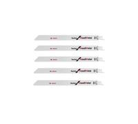 Lot de 5 lames de scie sabre S 1122 HF BOSCH 2608656021 pour bois et métal