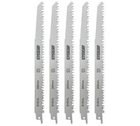 Lot de 5 lames pour scie sabre bois 205mm S1531L Erbauer