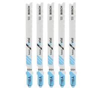 Lot de 5 lames pour scie sauteuse 67mm T118A Bosch