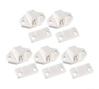 Lot de 5 loquets de porte avec rouleau ABS à ressort, matériel de loquet de porte de placard pour installation d'amélioration de la maison