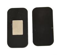 Lot de 5 Loquets Magnétiques Acier Invisible 4x2cm(Black 1 Set) | Acier inoxydable, design invisible 4x2cm, maintien sécurisé, pour idéal placards et tiroirs