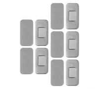 Lot de 5 Loquets Magnétiques Acier Invisible 4x2cm(Silver 5 Set) | Acier inoxydable, design invisible 4x2cm, maintien sécurisé, pour idéal placards et tiroirs