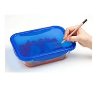 PYREX Cook & Go - Lot de 5 LunchBox Rectangulaires - 0,8L - Verre Borosilicate - Compatible four, micro-ondes et lave-vaisselle - Made in France