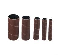 Lot de 5 manchons de ponçage de 11,4 cm pour ponceuse à broche oscillante pour bande abrasive multi-grains 80 150 240 Assortiment de précision pour plusieurs diamètres (grain 240)