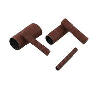 Lot de 5 manchons de ponçage de 11,4 cm pour ponceuse à broche oscillante pour bandes abrasives multi-grains 80 150 240 Assortiment de précision pour plusieurs diamètres (grain 80)