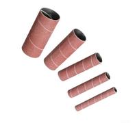 Lot de 5 manchons de ponçage pour ponceuse à broche oscillante, bandes abrasives en alumine de 11,4 cm en 5 tailles avec grain 80/150/240 pour polissage du bois, du métal, du plastique (80 mailles)