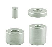 Lot de 5 manchons d'écartement en aluminium pour M8 - Diamètre intérieur : 9 mm - Diamètre extérieur : 24 mm - Hauteur : 30 mm - Prise d'écartement - Douille en aluminium