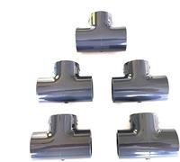Lot de 5 Manchons PVC Pression - U Té 90° / 50 mm intérieur F/F/F PN16 / Piscine et arrosage
