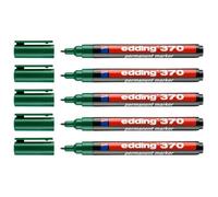 Lot de 5 Marqueurs Permanent 370 Pointe Fine Vert 1 mm