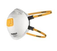 Lot de 5 masques FFP2 NR D jetables moulés à soupapes DeWalt P2