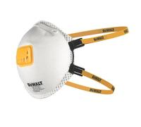 Lot de 5 masques FFP3 NR D jetables moulés à soupapes DeWalt P3
