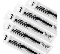 Lot de 5 mines de recharges unies UMR-87 pour SIGNO Uni-ball 207 (Bleu), Noir, 1