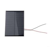 Lot de 5 mini cellules solaires 5,5 V 200 mA avec fil | 5 pièces incluses, sortie 5,5 V 200 mA, silicium polycristallin, revêtement en résine époxy, projets de bricolage