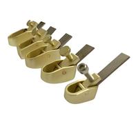 Lot de 5 mini rabots à doigts en laiton avec lames en acier, raboteuse manuelle en bois pour menuiserie, outil réglable pour façonner et lisser les plaques